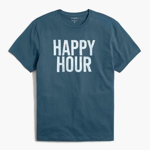 J. Crew Blue 'Happy Hour' T-Shirt